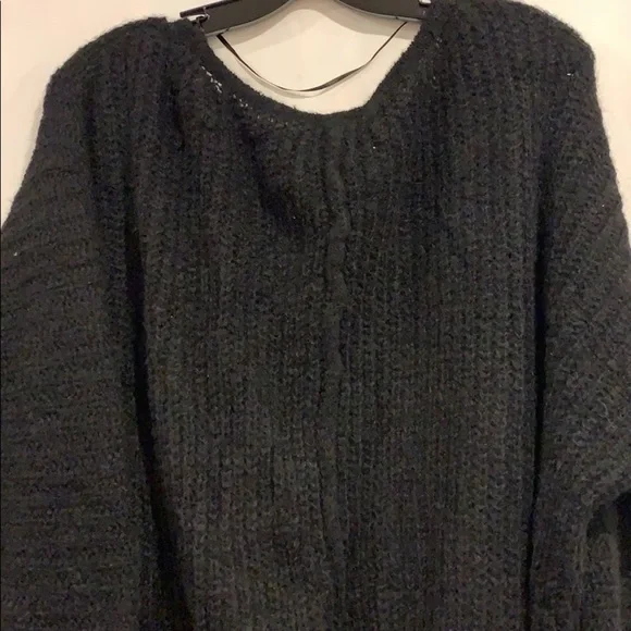 NWT Free People Moonbeam V-Neck Alpaca Sweater - Picture 5 of 7